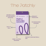 Patchly Hydrocolloid Pimple Patches – 36 Pack